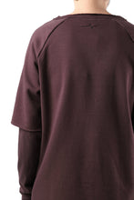 Load image into Gallery viewer, FIRST AID TO THE INJURED LAYERED SLEEVE TOPS / FRENCH TERRY + JERSEY (OXE)