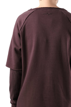 Load image into Gallery viewer, FIRST AID TO THE INJURED LAYERED SLEEVE TOPS / FRENCH TERRY + JERSEY (OXE)