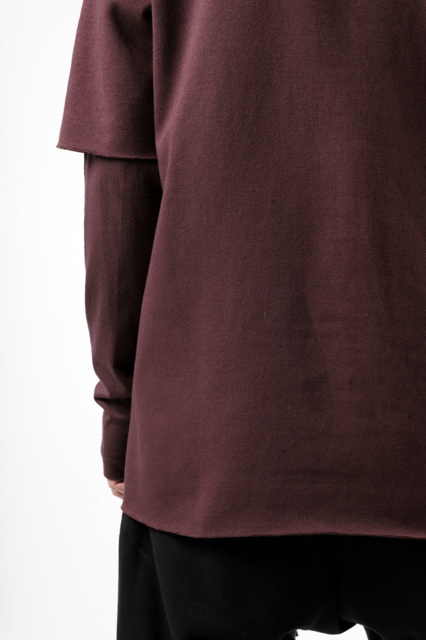 Load image into Gallery viewer, FIRST AID TO THE INJURED LAYERED SLEEVE TOPS / FRENCH TERRY + JERSEY (OXE)