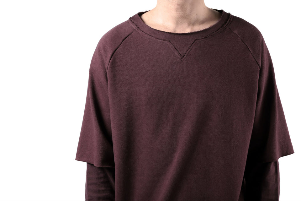Load image into Gallery viewer, FIRST AID TO THE INJURED LAYERED SLEEVE TOPS / FRENCH TERRY + JERSEY (OXE)