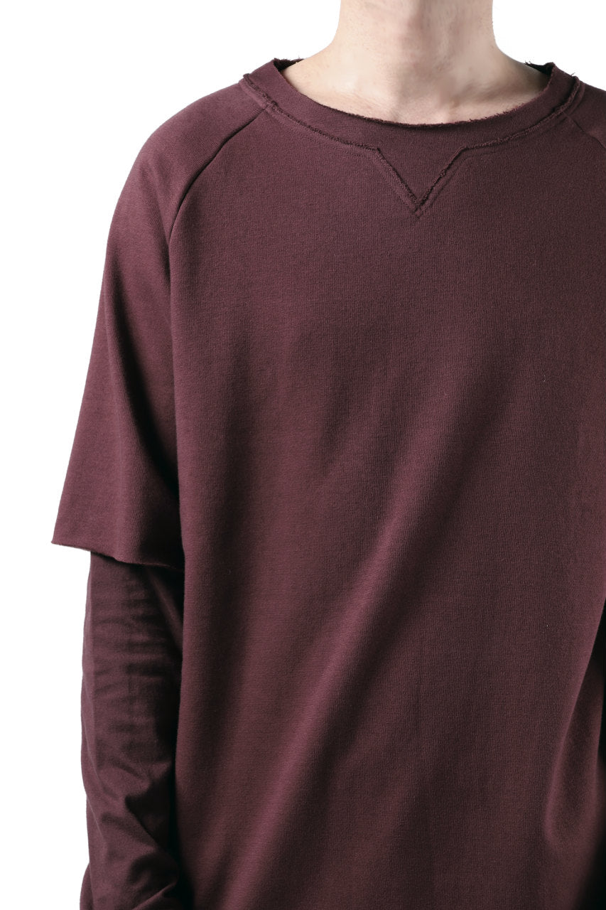 Load image into Gallery viewer, FIRST AID TO THE INJURED LAYERED SLEEVE TOPS / FRENCH TERRY + JERSEY (OXE)