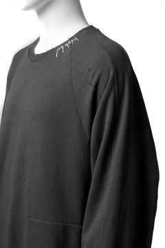 画像をギャラリービューアに読み込む, A.F ARTEFACT "FRAYED" DAMAGE LOOSEY SWEATER TOPS (GREY)