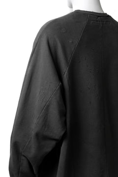 画像をギャラリービューアに読み込む, A.F ARTEFACT "FRAYED" DAMAGE LOOSEY SWEATER TOPS (GREY)