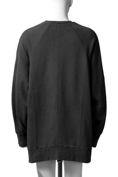 画像をギャラリービューアに読み込む, A.F ARTEFACT "FRAYED" DAMAGE LOOSEY SWEATER TOPS (GREY)