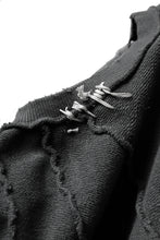 画像をギャラリービューアに読み込む, A.F ARTEFACT "FRAYED" DAMAGE LOOSEY SWEATER TOPS (GREY)