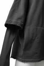 画像をギャラリービューアに読み込む, A.F ARTEFACT "FRAYED" DAMAGE LAYERED SWEATER TOPS (GREY)