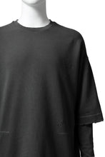 画像をギャラリービューアに読み込む, A.F ARTEFACT "FRAYED" DAMAGE LAYERED SWEATER TOPS (GREY)