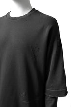 画像をギャラリービューアに読み込む, A.F ARTEFACT "FRAYED" DAMAGE LAYERED SWEATER TOPS (GREY)