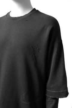 画像をギャラリービューアに読み込む, A.F ARTEFACT "FRAYED" DAMAGE LAYERED SWEATER TOPS (GREY)