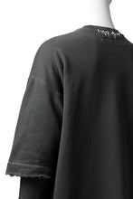 画像をギャラリービューアに読み込む, A.F ARTEFACT "FRAYED" DAMAGE LAYERED SWEATER TOPS (GREY)