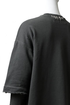 画像をギャラリービューアに読み込む, A.F ARTEFACT "FRAYED" DAMAGE LAYERED SWEATER TOPS (GREY)