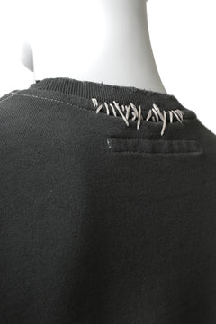 画像をギャラリービューアに読み込む, A.F ARTEFACT "FRAYED" DAMAGE LAYERED SWEATER TOPS (GREY)