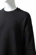画像をギャラリービューアに読み込む, A.F ARTEFACT "FRAYED" DAMAGE LAYERED SWEATER TOPS (BLACK)