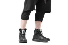 Load image into Gallery viewer, FIRST AID TO THE INJURED LAYERED SHORT PANTS / FRENCH TERRY + JERSEY (BLACK)