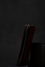 Load image into Gallery viewer, ISAMU KATAYAMA BACKLASH exclusive ROUND FASTNER WALLET / DOUBLE-SHOULDER OBJECT DYED (RED)