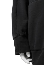 画像をギャラリービューアに読み込む, A.F ARTEFACT "FRAYED" DAMAGE LOOSEY SWEATER TOPS (BLACK)