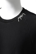 画像をギャラリービューアに読み込む, A.F ARTEFACT "FRAYED" DAMAGE LOOSEY SWEATER TOPS (BLACK)