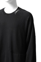 画像をギャラリービューアに読み込む, A.F ARTEFACT "FRAYED" DAMAGE LOOSEY SWEATER TOPS (BLACK)