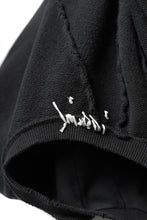 画像をギャラリービューアに読み込む, A.F ARTEFACT "FRAYED" DAMAGE LOOSEY SWEATER TOPS (BLACK)