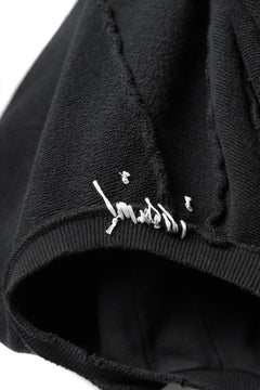 画像をギャラリービューアに読み込む, A.F ARTEFACT "FRAYED" DAMAGE LOOSEY SWEATER TOPS (BLACK)