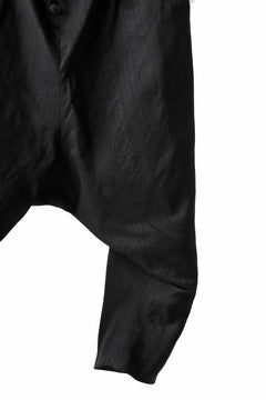 画像をギャラリービューアに読み込む, SOSNOVSKA exclusive NARROW CLOWN PANTS / SCRATCHED SILK (BLACK)