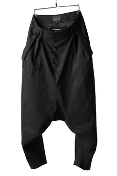 画像をギャラリービューアに読み込む, SOSNOVSKA exclusive NARROW CLOWN PANTS / SCRATCHED SILK (BLACK)