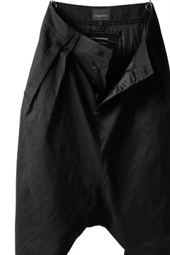 画像をギャラリービューアに読み込む, SOSNOVSKA exclusive NARROW CLOWN PANTS / SCRATCHED SILK (BLACK)