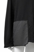 画像をギャラリービューアに読み込む, A.F ARTEFACT "FRAYED plus" DAMAGE COMBINATION SWEATER TOPS (BLACK)