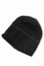 画像をギャラリービューアに読み込む, thomkrom BEANY CAP /  OVERLOCK STITCHED JERSEY (BLACK)