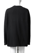 画像をギャラリービューアに読み込む, A.F ARTEFACT "FRAYED plus" DAMAGE COMBINATION SWEATER TOPS (BLACK)