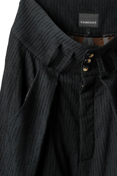 画像をギャラリービューアに読み込む, SOSNOVSKA exclusive CLOWN STYLE PANTS (BLACK STRIPE)