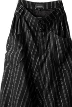 画像をギャラリービューアに読み込む, SOSNOVSKA exclusive LOADED POCKETS PANTS (BLACK × SILVER STRIPE)