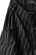 画像をギャラリービューアに読み込む, SOSNOVSKA exclusive LOADED POCKETS PANTS (BLACK × SILVER STRIPE)
