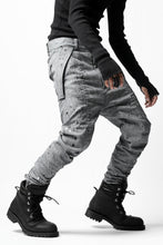 画像をギャラリービューアに読み込む, DEFORMATER.® "SPLASH" SLIM FIT JEANS WITH FLAP DETAIL / VERTICAL DENIM (ASPHALT)
