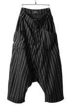 画像をギャラリービューアに読み込む, SOSNOVSKA exclusive LOADED POCKETS PANTS (BLACK × SILVER STRIPE)