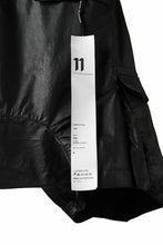 画像をギャラリービューアに読み込む, 11 BY BORIS BIDJAN SABERI CARGO POCKET SHORTS &quot;P20-F1482&quot; (STRETCH COTTON / BLACK COATED)