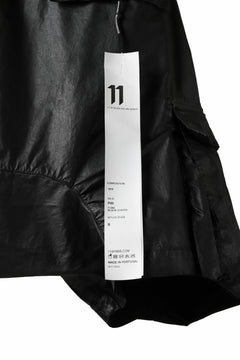 画像をギャラリービューアに読み込む, 11 BY BORIS BIDJAN SABERI CARGO POCKET SHORTS "P20-F1482" (STRETCH COTTON / BLACK COATED)