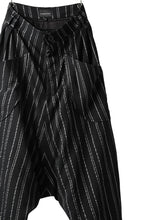 画像をギャラリービューアに読み込む, SOSNOVSKA exclusive LOADED POCKETS PANTS (BLACK × SILVER STRIPE)