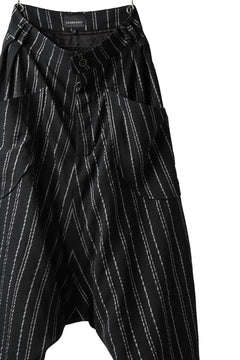画像をギャラリービューアに読み込む, SOSNOVSKA exclusive LOADED POCKETS PANTS (BLACK × SILVER STRIPE)