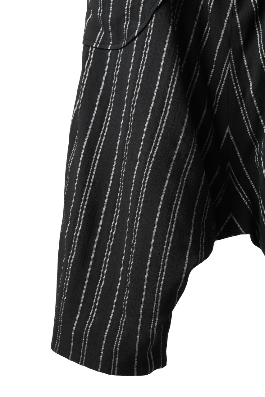 画像をギャラリービューアに読み込む, SOSNOVSKA exclusive LOADED POCKETS PANTS (BLACK × SILVER STRIPE)