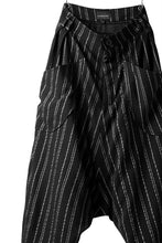 画像をギャラリービューアに読み込む, SOSNOVSKA exclusive LOADED POCKETS PANTS (BLACK × SILVER STRIPE)