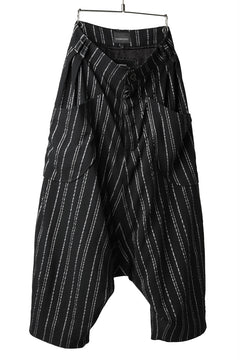 画像をギャラリービューアに読み込む, SOSNOVSKA exclusive LOADED POCKETS PANTS (BLACK × SILVER STRIPE)