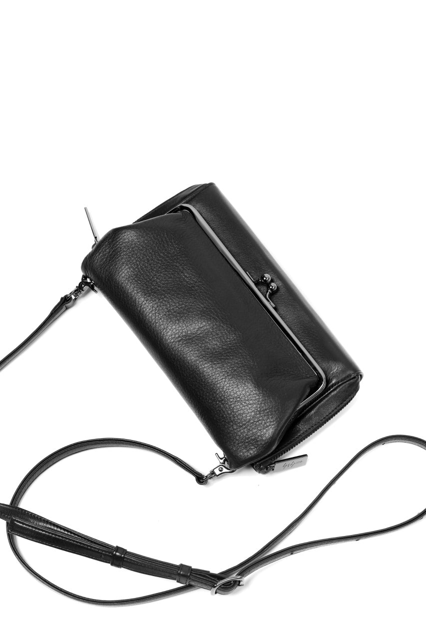 画像をギャラリービューアに読み込む, discord Yohji Yamamoto CLASP ZIP WALLET with SHOULDER STRAP (BLACK)