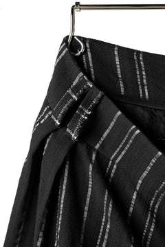 画像をギャラリービューアに読み込む, SOSNOVSKA exclusive LOADED POCKETS PANTS (BLACK × SILVER STRIPE)