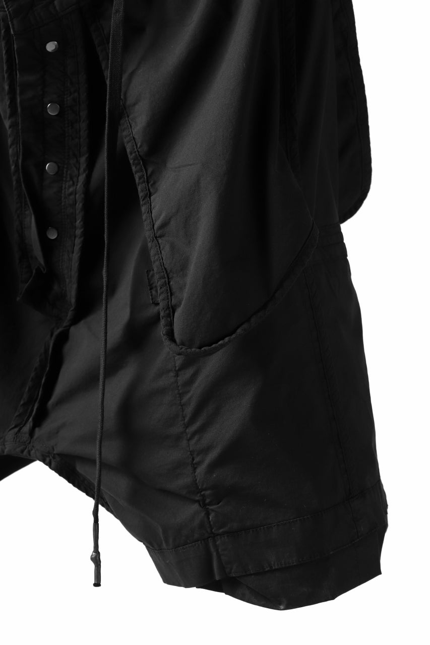 画像をギャラリービューアに読み込む, 11 BY BORIS BIDJAN SABERI CARGO POCKET SHORTS &quot;P20-F1482&quot; (STRETCH COTTON / BLACK COATED)