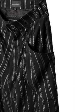 画像をギャラリービューアに読み込む, SOSNOVSKA exclusive LOADED POCKETS PANTS (BLACK × SILVER STRIPE)