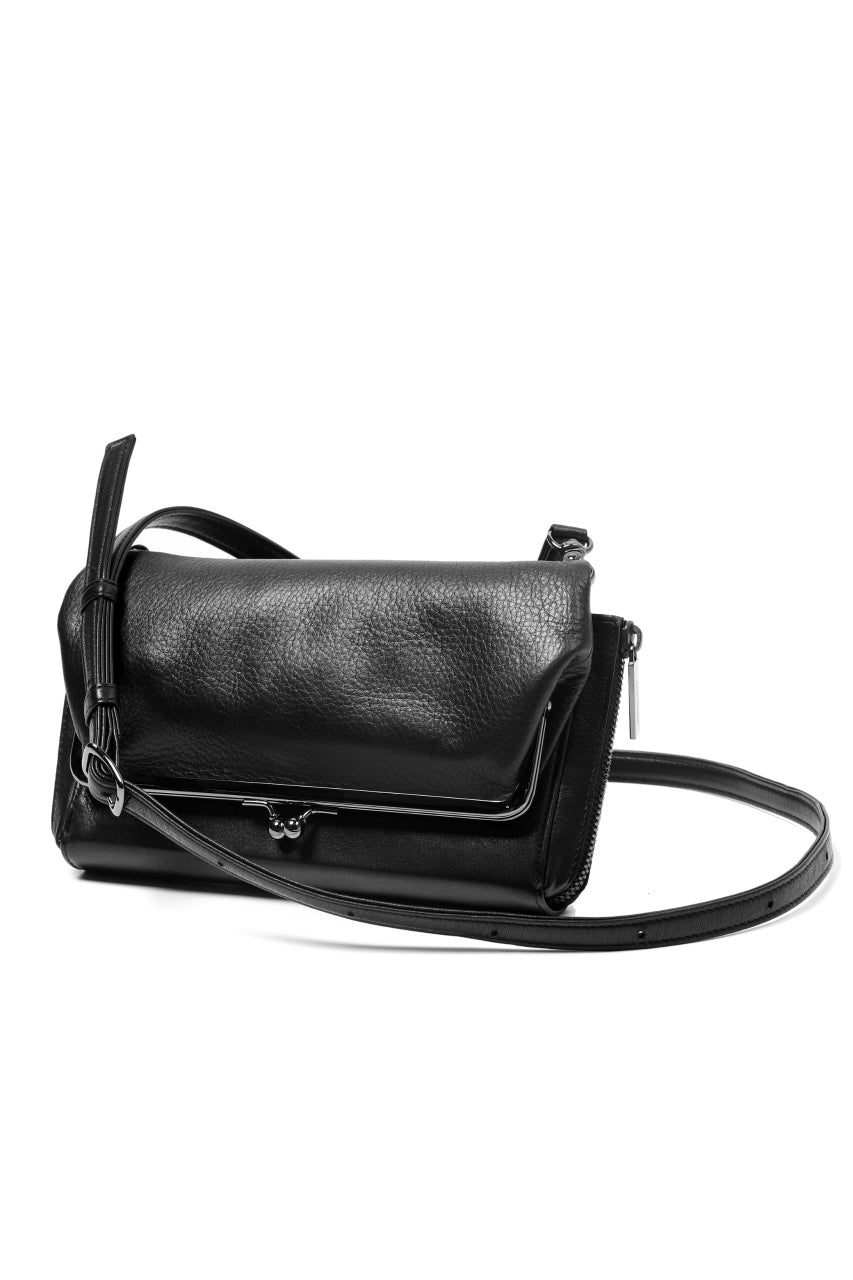 画像をギャラリービューアに読み込む, discord Yohji Yamamoto CLASP ZIP WALLET with SHOULDER STRAP (BLACK)