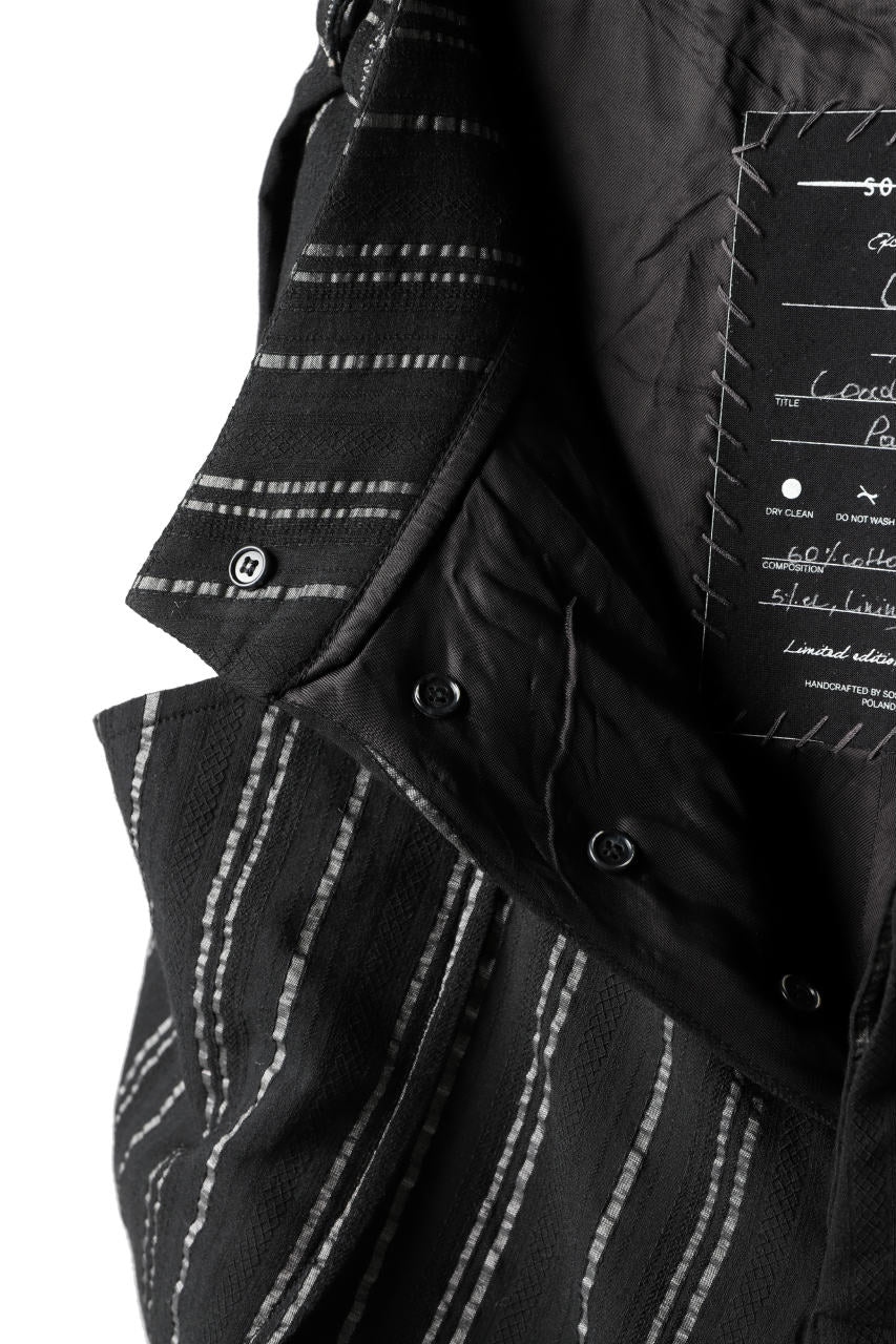 画像をギャラリービューアに読み込む, SOSNOVSKA exclusive LOADED POCKETS PANTS (BLACK × SILVER STRIPE)