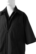 画像をギャラリービューアに読み込む, Y's.... WRINKLE TEXTURE LAYERED H/S SHIRT (BLACK)