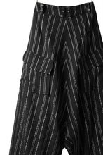 画像をギャラリービューアに読み込む, SOSNOVSKA exclusive LOADED POCKETS PANTS (BLACK × SILVER STRIPE)
